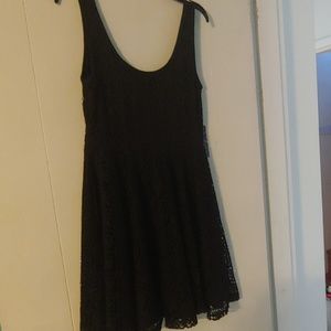 Black lace dress